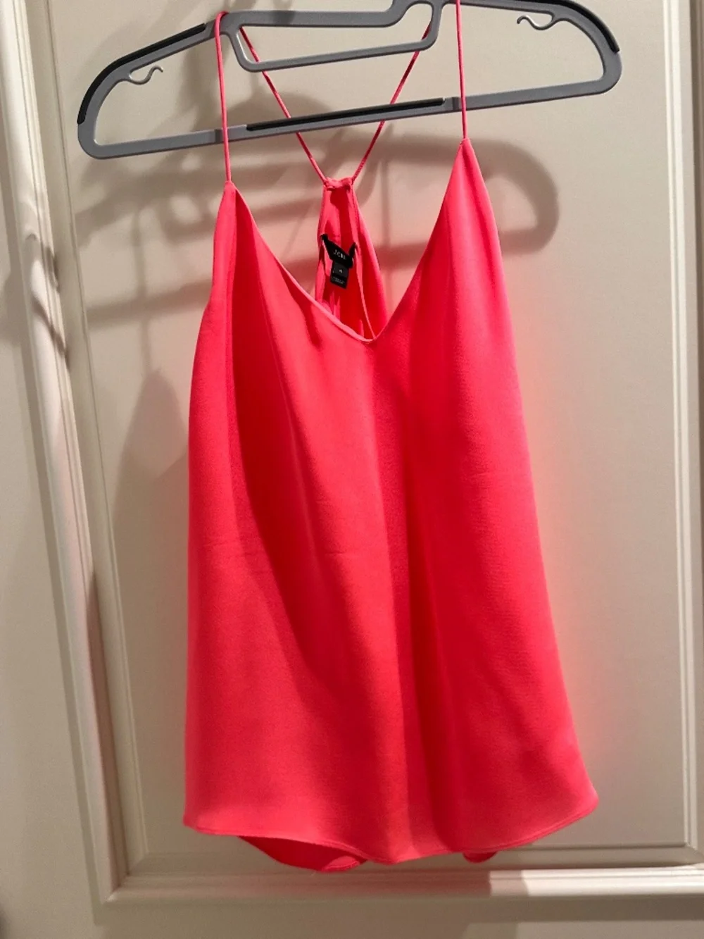 J.CREW ORANGE BLOUSE 100% SILK— SIZE 4